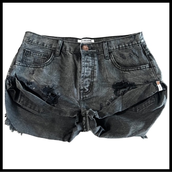 One Teaspoon Pants - ONE TEASPOON Distressed Bandits Jean Short